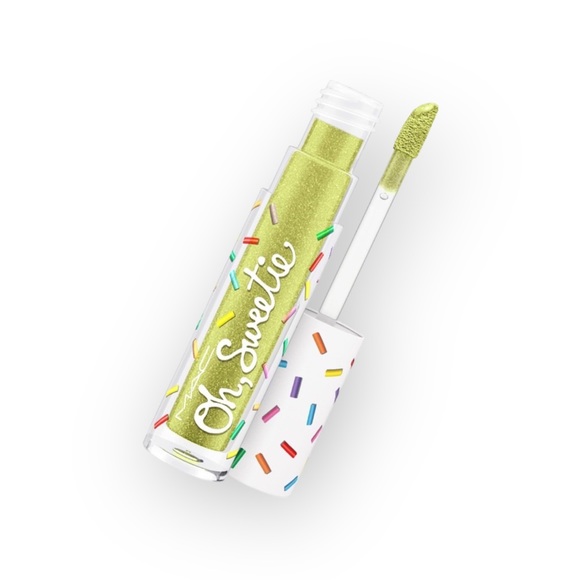 new MAC ★ Oh Sweetie Lip Topper Sheer Gloss ★ Key Lime ★ Green Metallic Lippy ★ - Picture 1 of 16